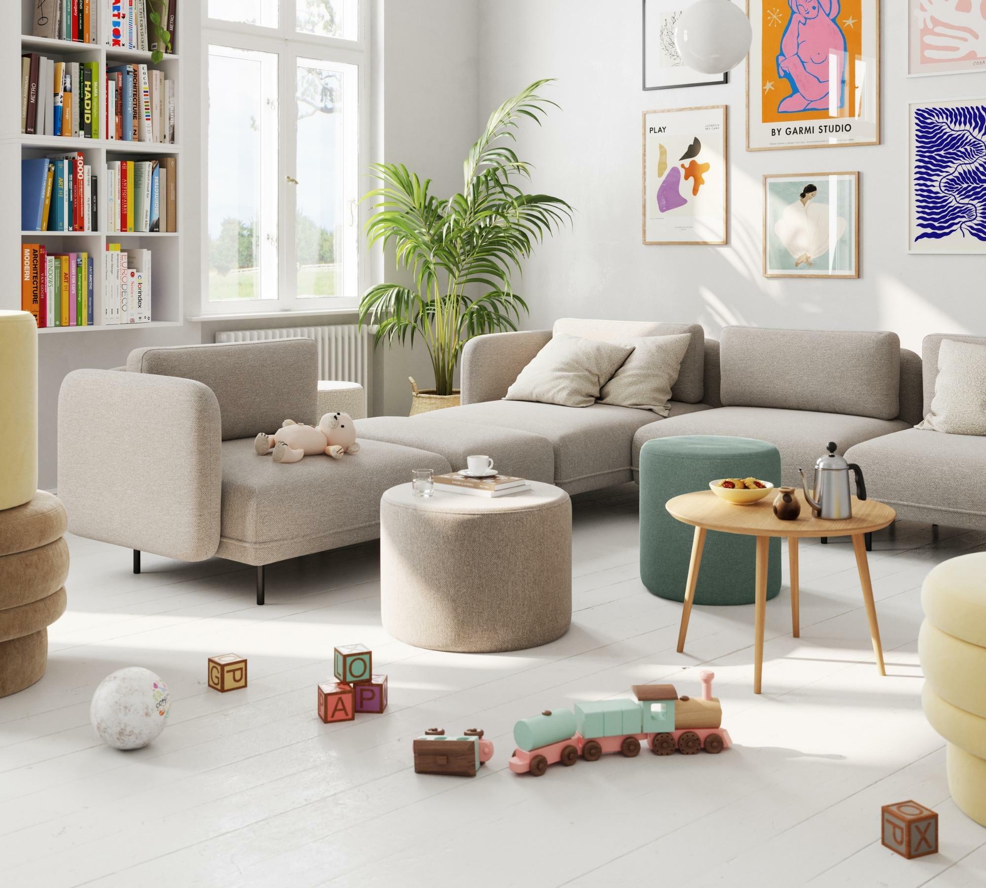 Ellis 1-Sitzer Récamiere abnehmbare Armlehne Agnes Brown 4