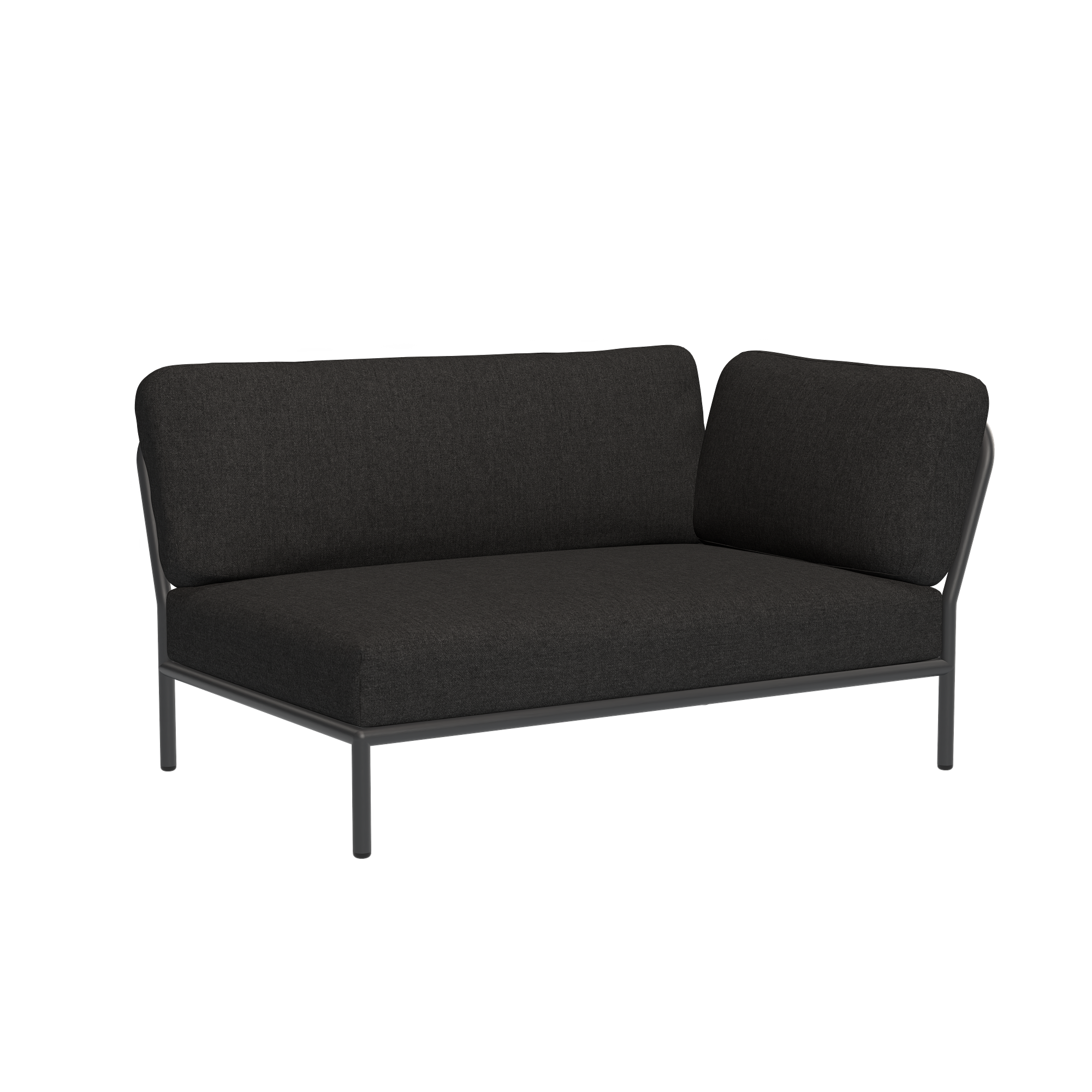 2x LEVEL Sofa Links, Sofa Rechts & Couchtisch Sooty Grau 3