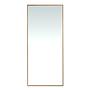 Rectangular wall mirror walnut 1