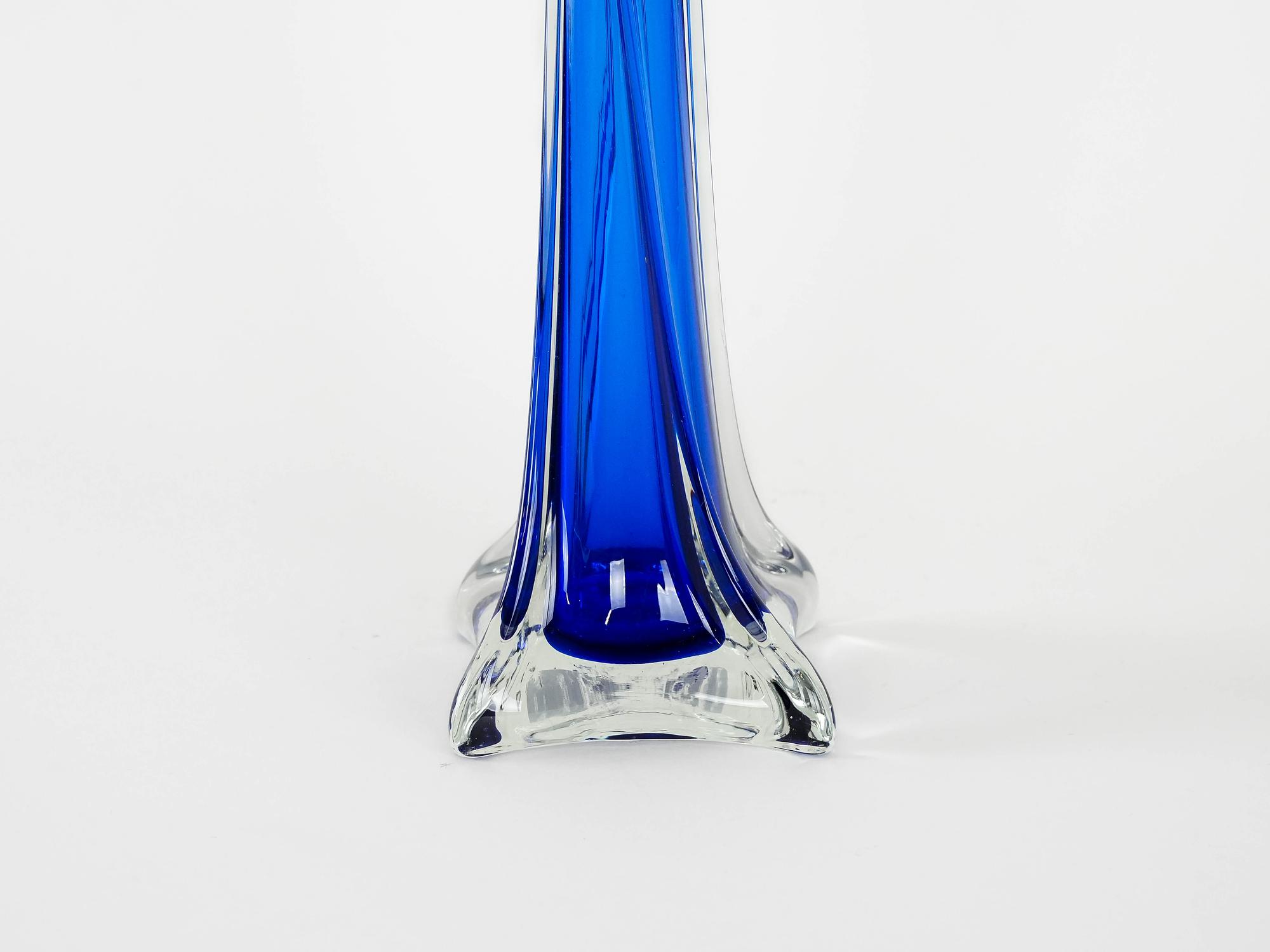 Cobalt vase blue 1970s 3