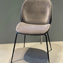 Beetle Dining Chair Stuhl Velvet Leder Pigeon Grey 1