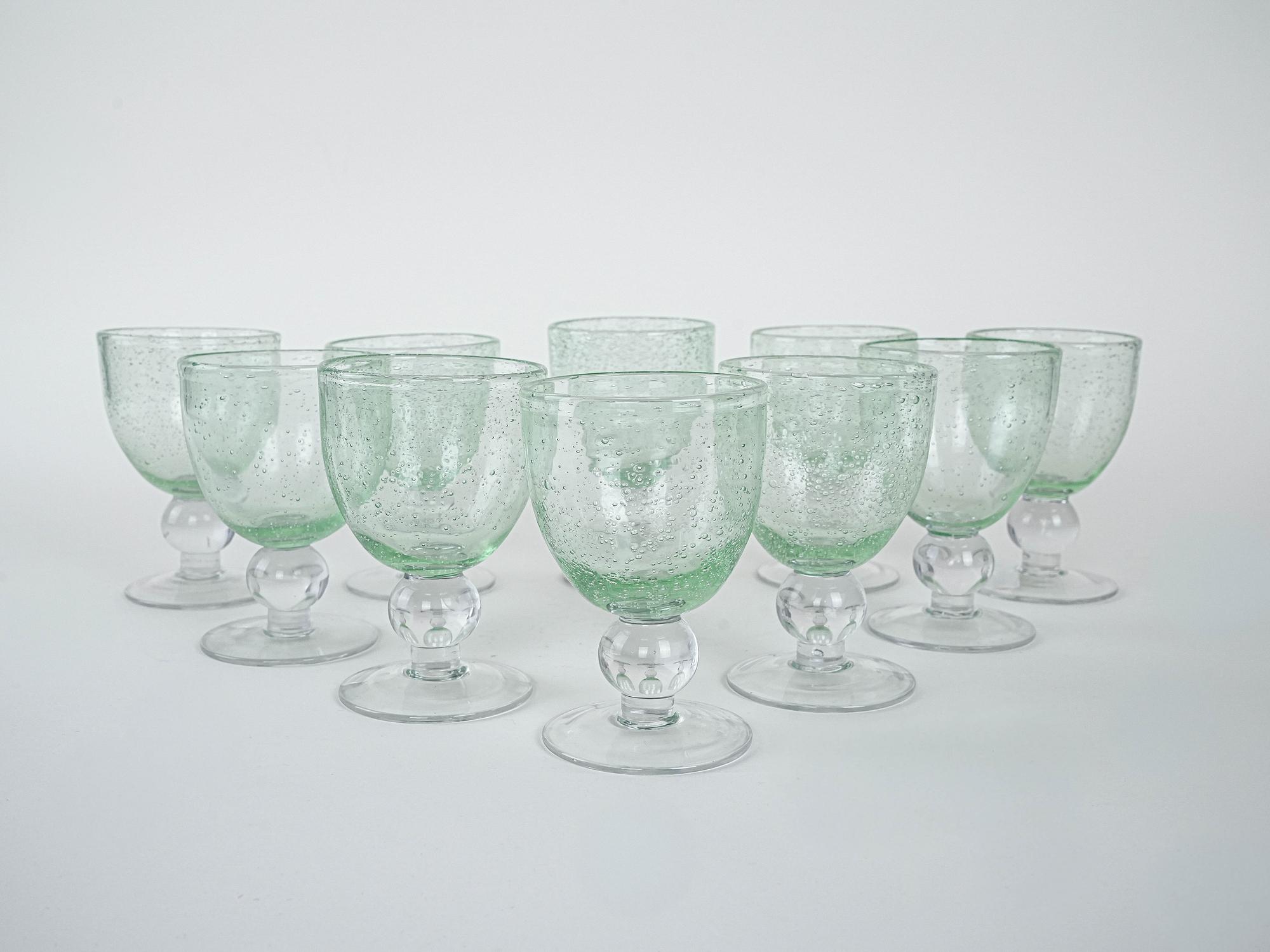Bubble Champagnergläser-Set Transparent 1970er Jahre 2