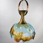 Vintage Pendelleuchte Muranoglas Messing Mehrfarbig 2