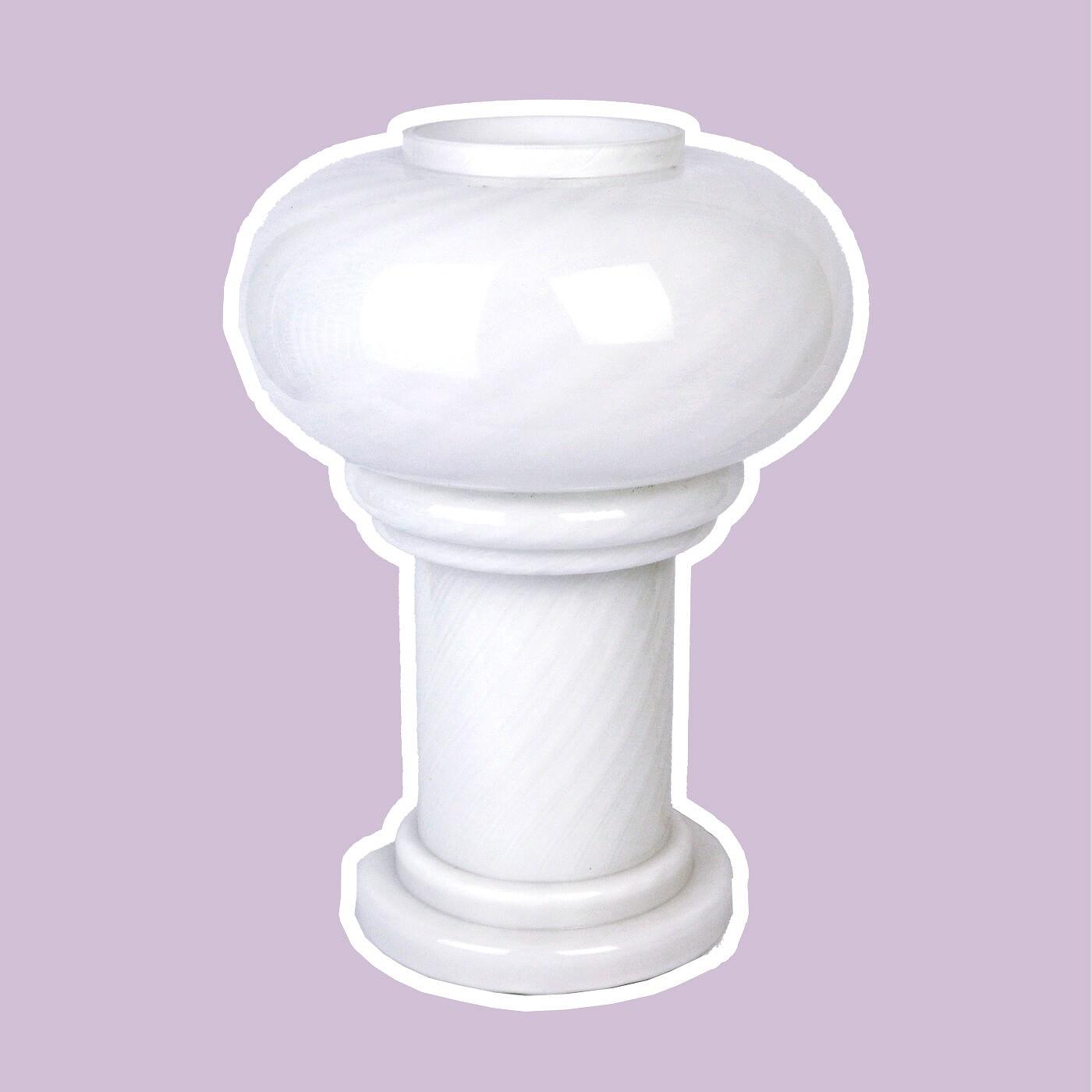 Vintage Mushroom Table Lamp Murano Glass 1960s 0