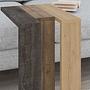Coffee Table Wood Veneer Dark Coffee Hitit Sapphire 3