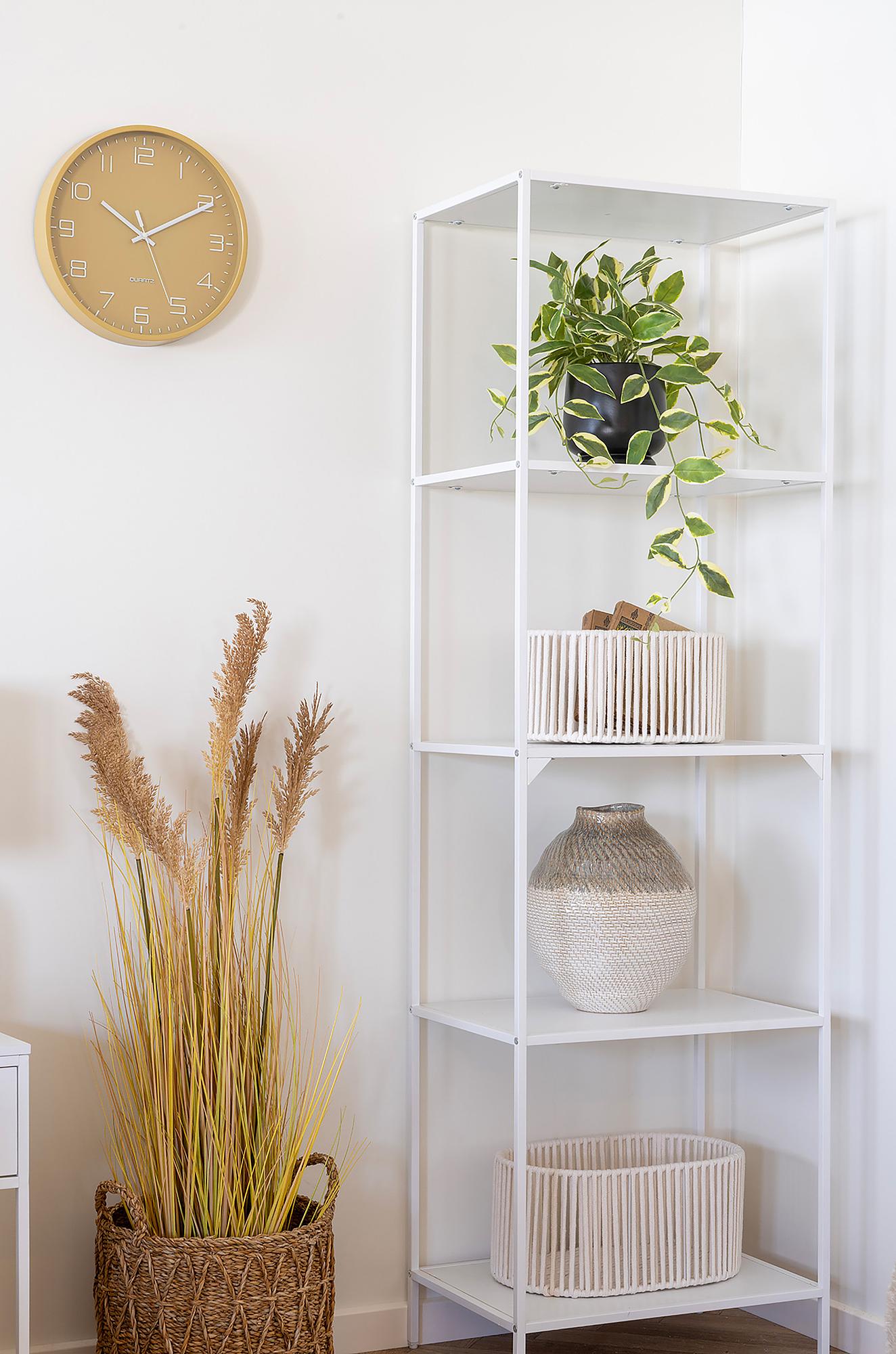 Rosolini Wanduhr Klarglas Orange 3