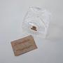 Crystal box lead glass transparent 1970s 5