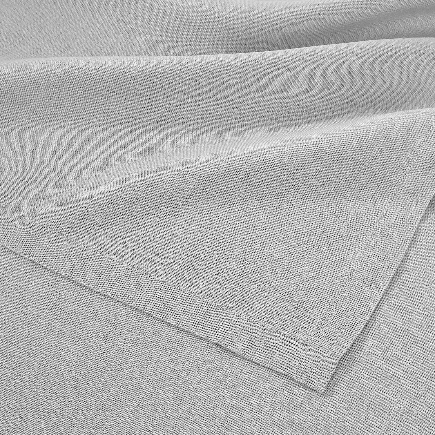 Riga Tischdecke Leinen Lichtgrau 160x160cm 1
