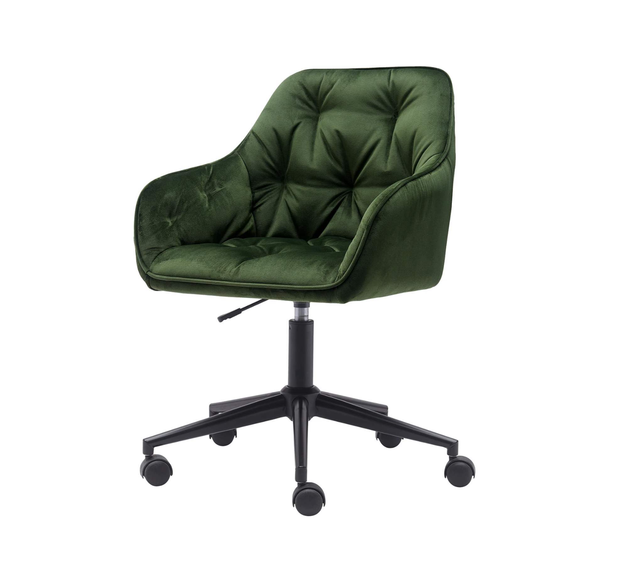 Bürostuhl Samt Metall Grün 0