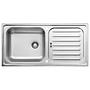 Kitchen sink Riverside stainless steel 100 cm 1