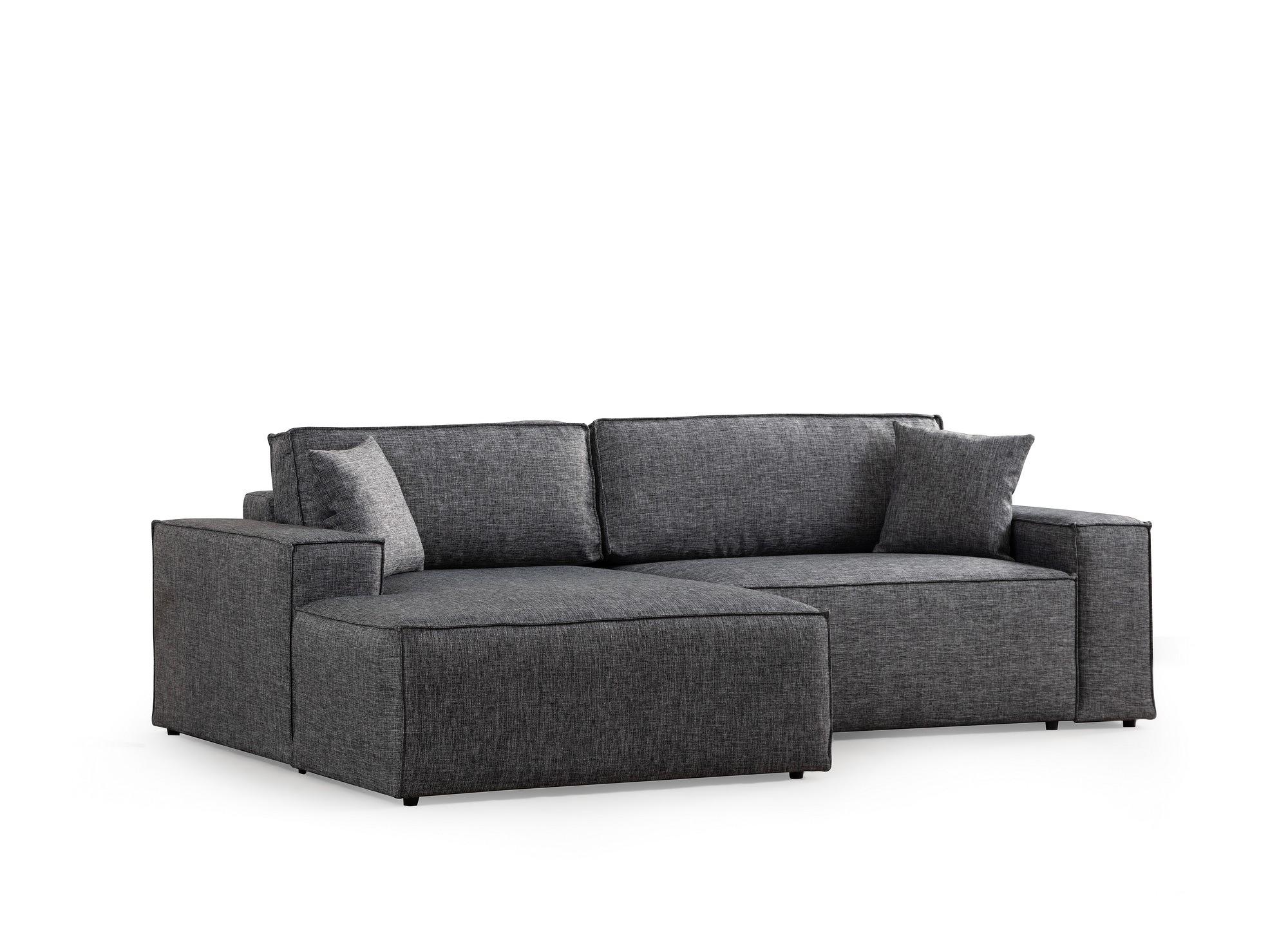 Pirlo Corner Sofa Left Dark Grey 5