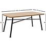 Nala 90 Dining Table Brown 9