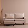 Lungo Mini Ecksofa Creme 3