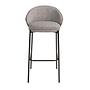 Bar stool fabric grey 1