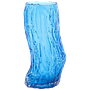 Tree trunk Vase Glass Blue 0