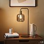 Table lamp MOME Type A 1-Light Smoked glass Iron 0
