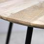 Bern Tischplatte Mangoholz ø140cm 3