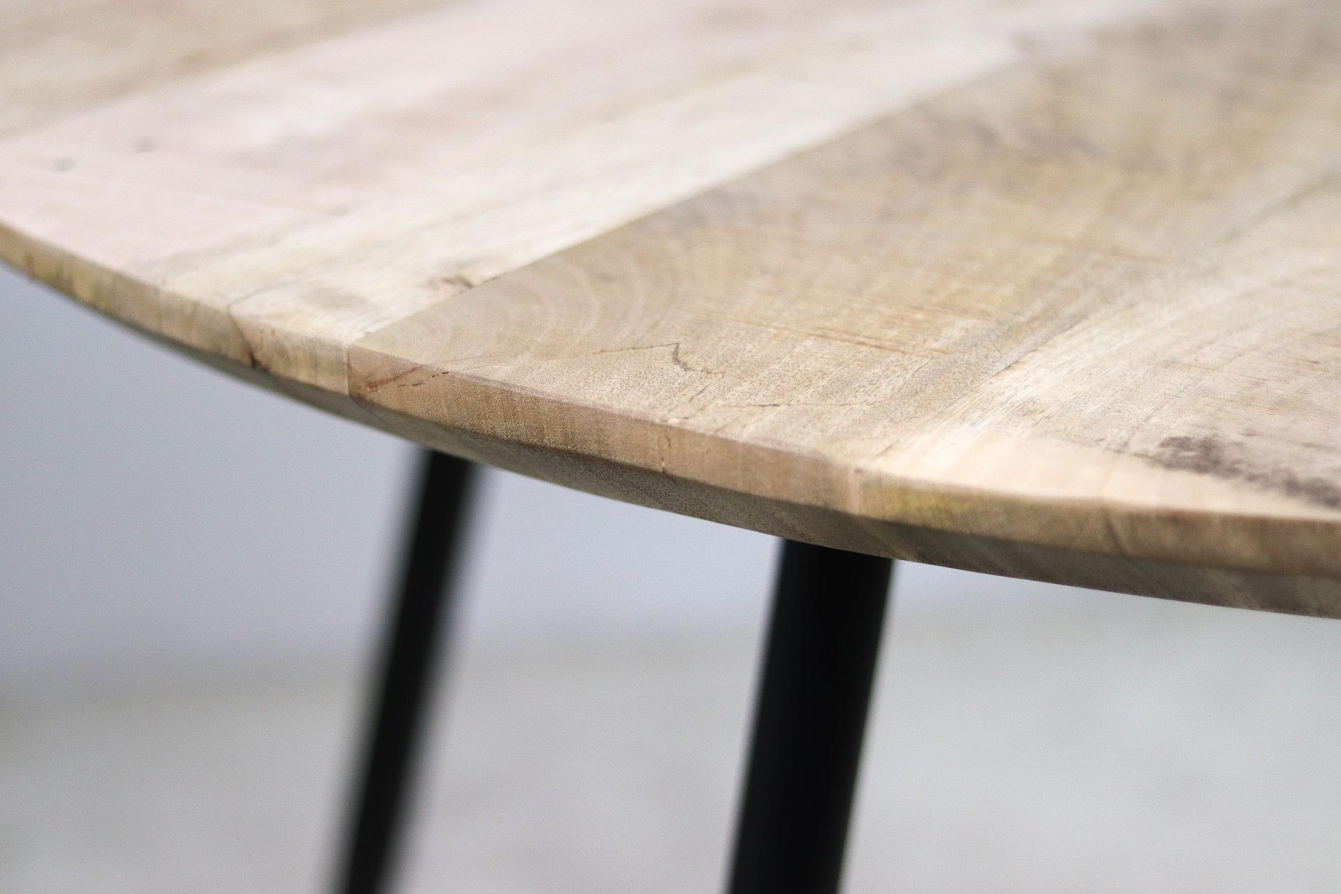 Bern Tischplatte Mangoholz ø140cm 3