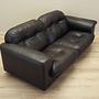 2-Sitzer Sofa Leder Dunkelbraun 1970er Jahre 5