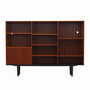 Vintage Bookshelf Teak Wood Brown 1970s 0