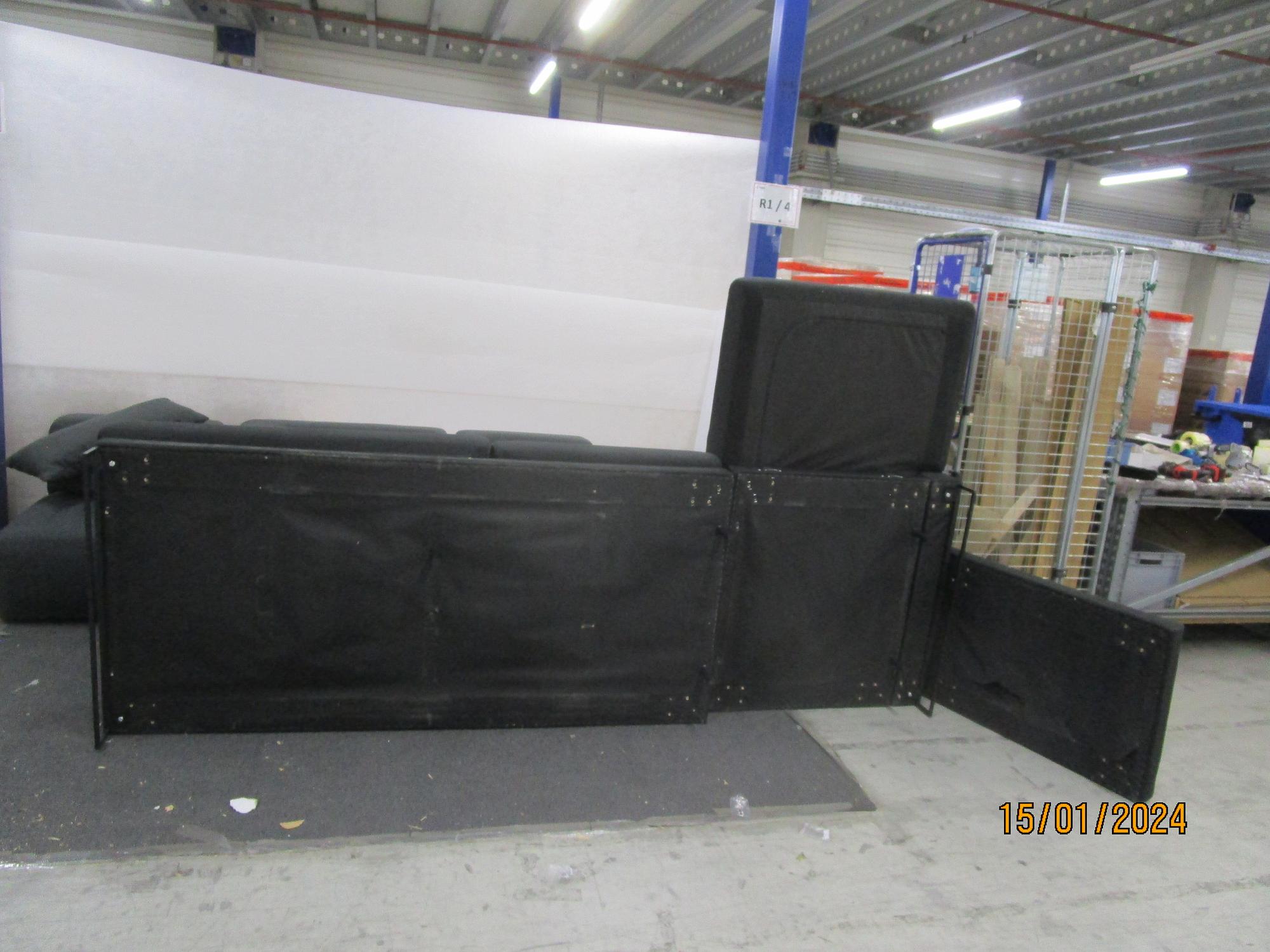 Tyme Sofa Récamiere Rechts Feingewebe Anthrazit 4