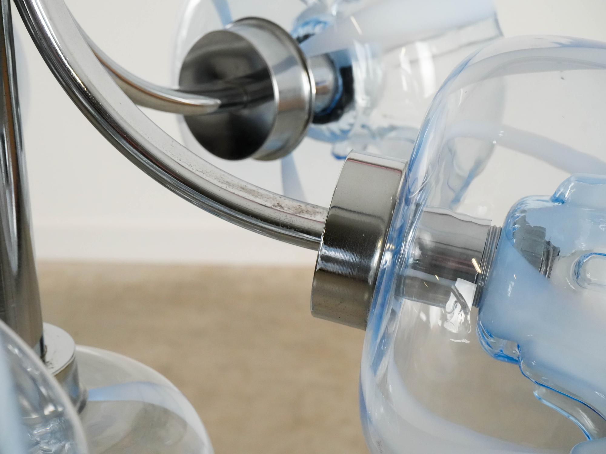 Kronleuchter Muranoglas 1970er Jahre 10