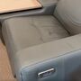 Kinosofa 2-Sitzer Leder Grau 4