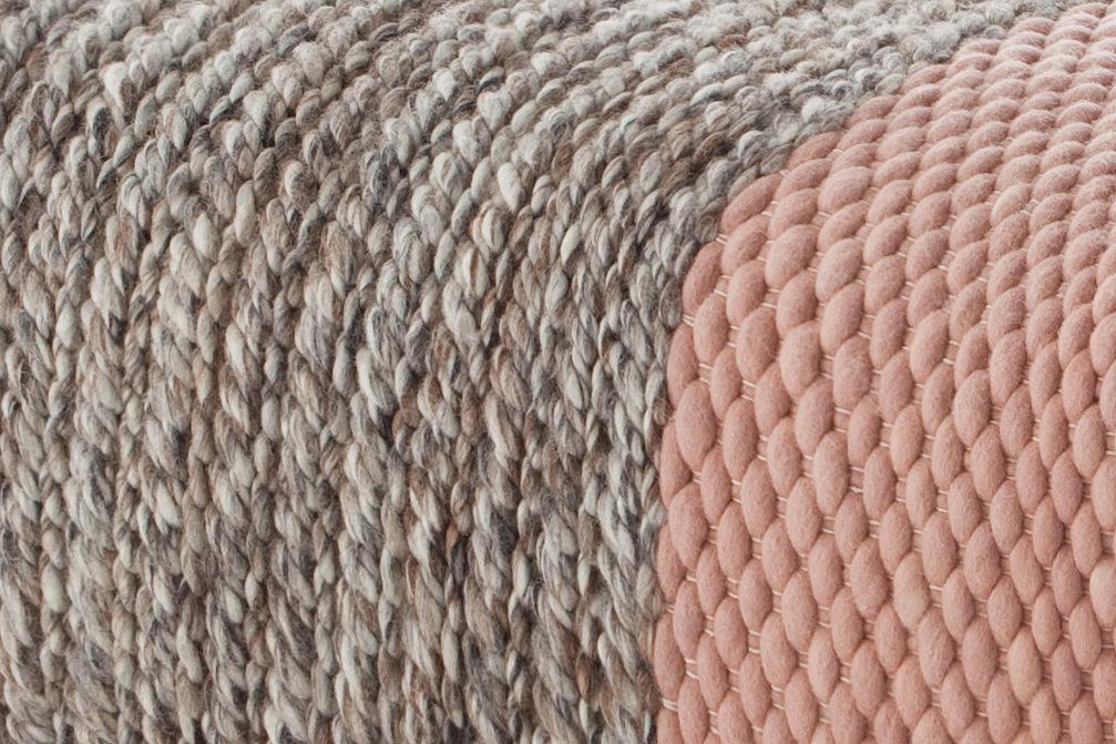 Manga Pouf Wolle Rosa 3