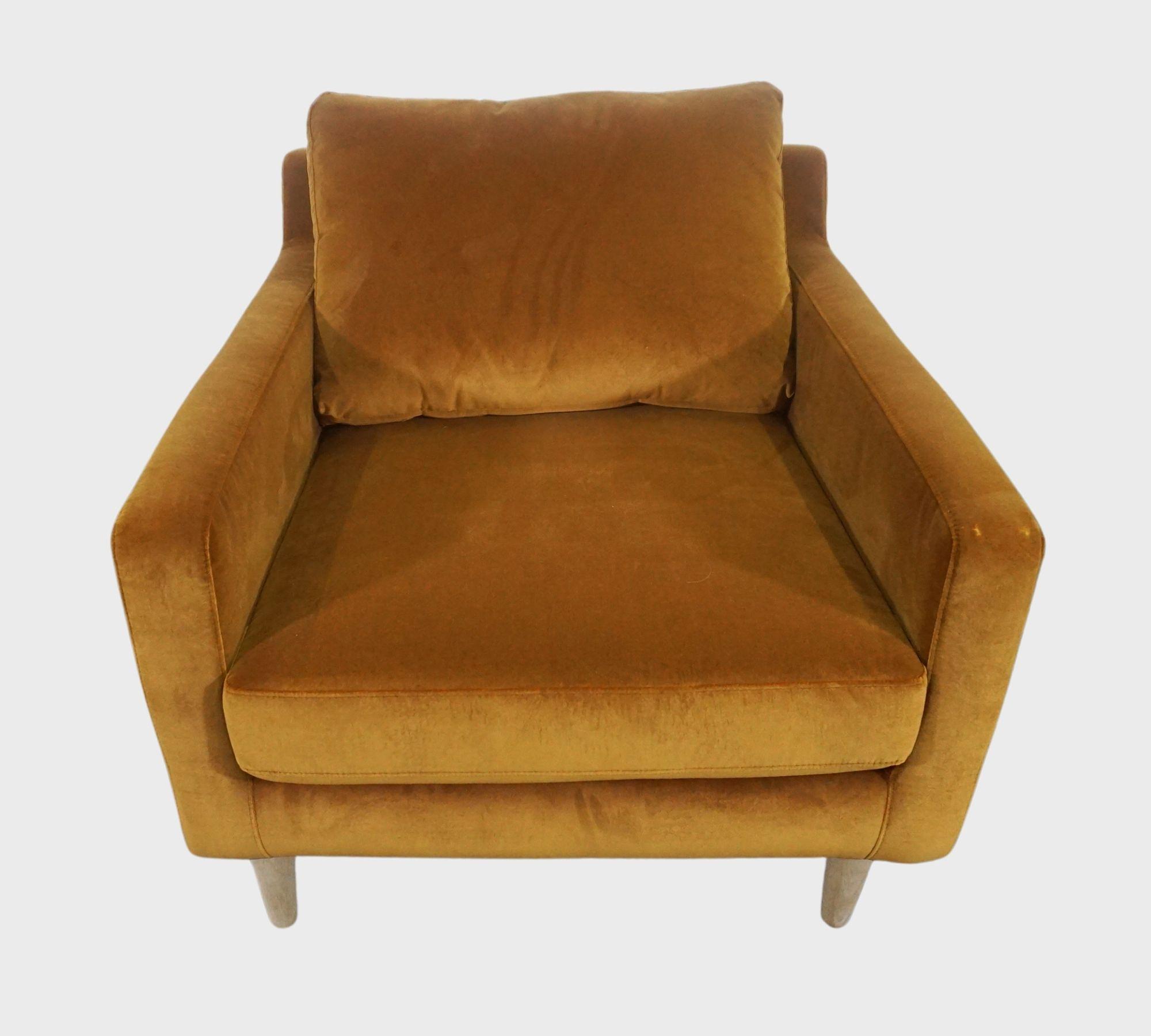 Astha Sessel Velour Matt Amber 4