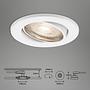 LED-Einbauleuchte Sten II Eisen Weiß 3