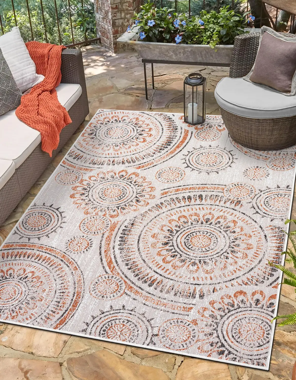 Echo Outdoor-Teppich Mehrfarbig 0