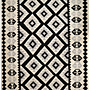 Kilim Gashgai Teppich Schwarz Beige 0