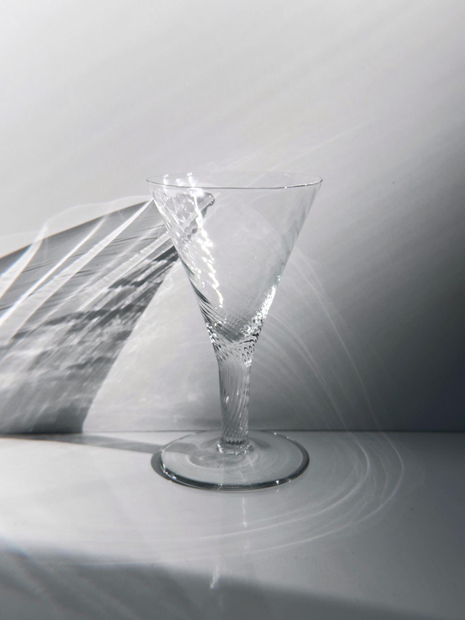 Set di decanter in cristallo trasparente anni '80 5