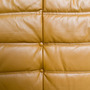 Togo Sofa 3-Sitzer Hochglanzleder Cognac Hell 9