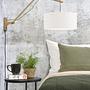 Wall lamp Andes Type B Bamboo Linen White 3
