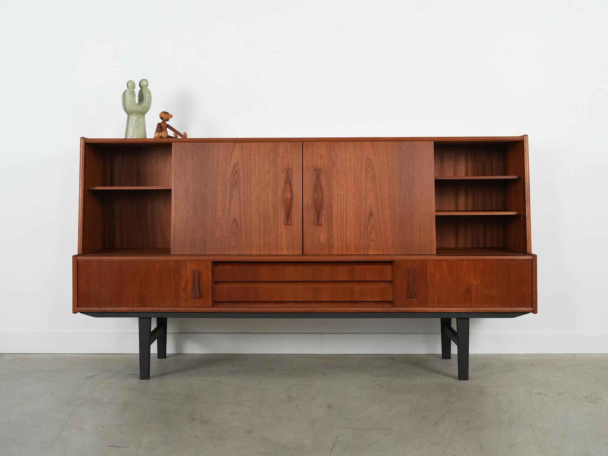 Highboard Teak wood 1970s 3