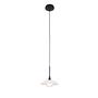 Tallerken IV LED-Pendelleuchte Milchglas Eisen 1-flammig 1