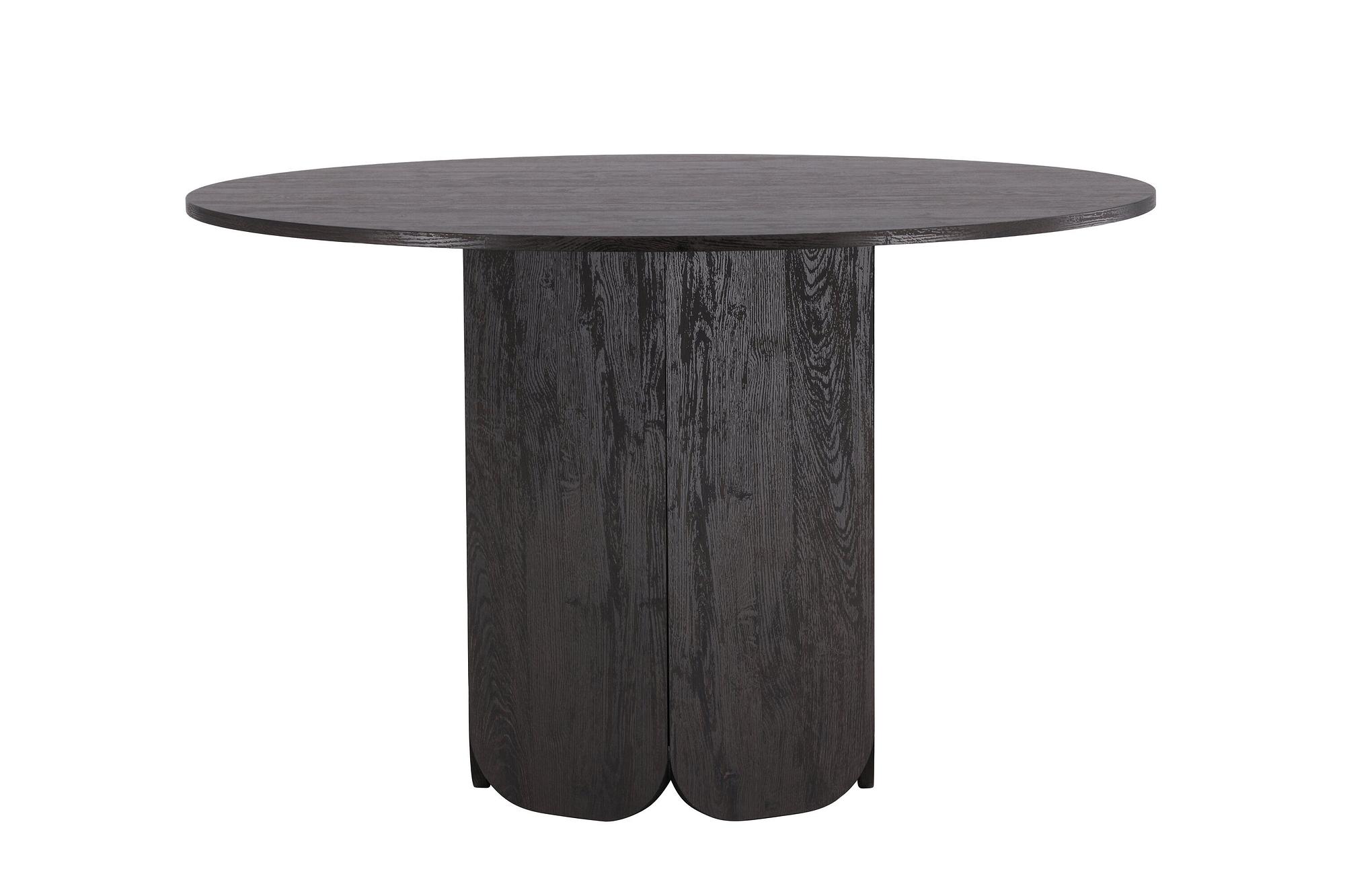 Tekla Esstisch Schwarz Ø 120cm 4