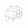 Glynn Nightstand White 4