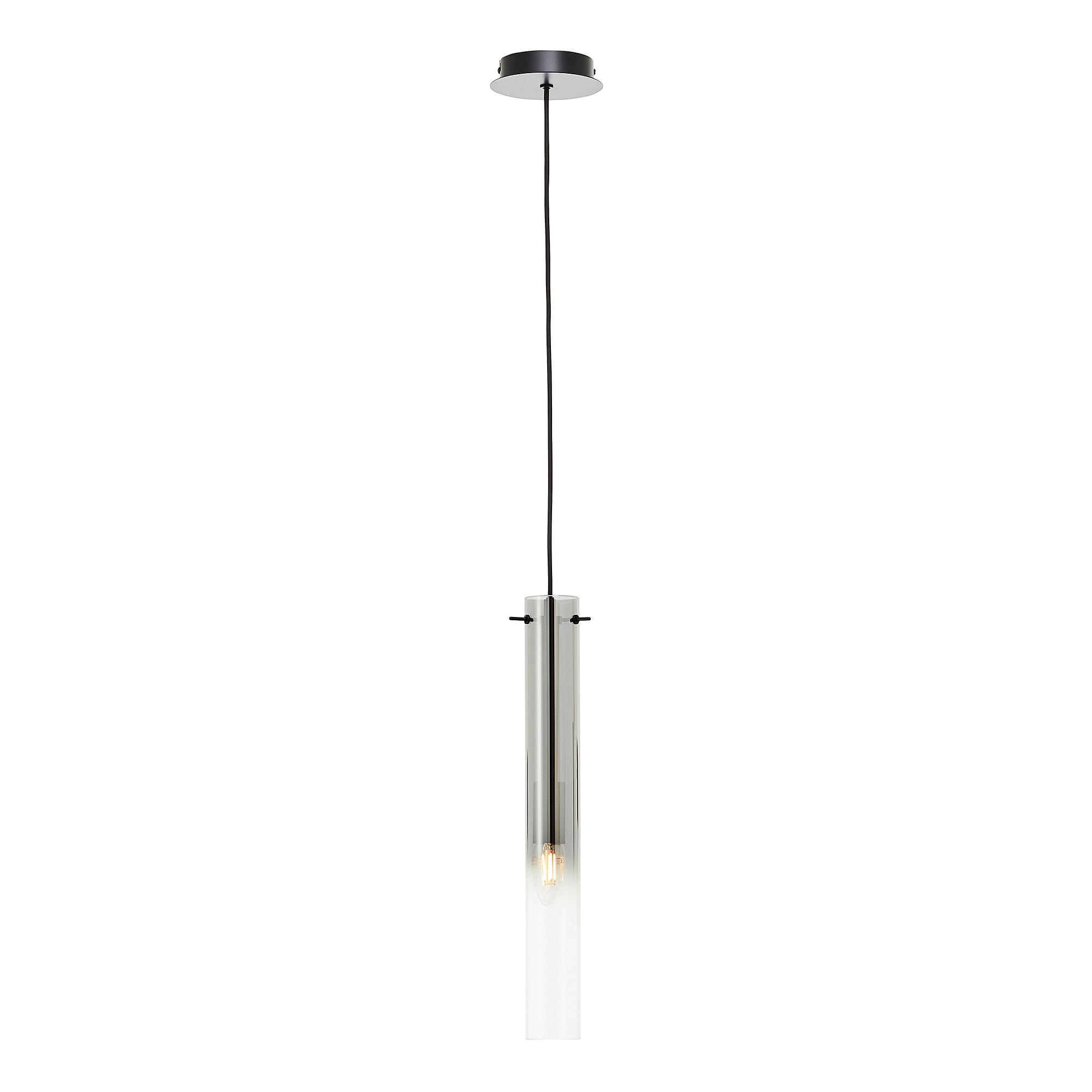 Pendelleuchte Glasini Rauchglas Schwarz 3