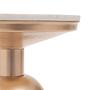 Amira White Marble Top Gold Base Beistelltisch
 3