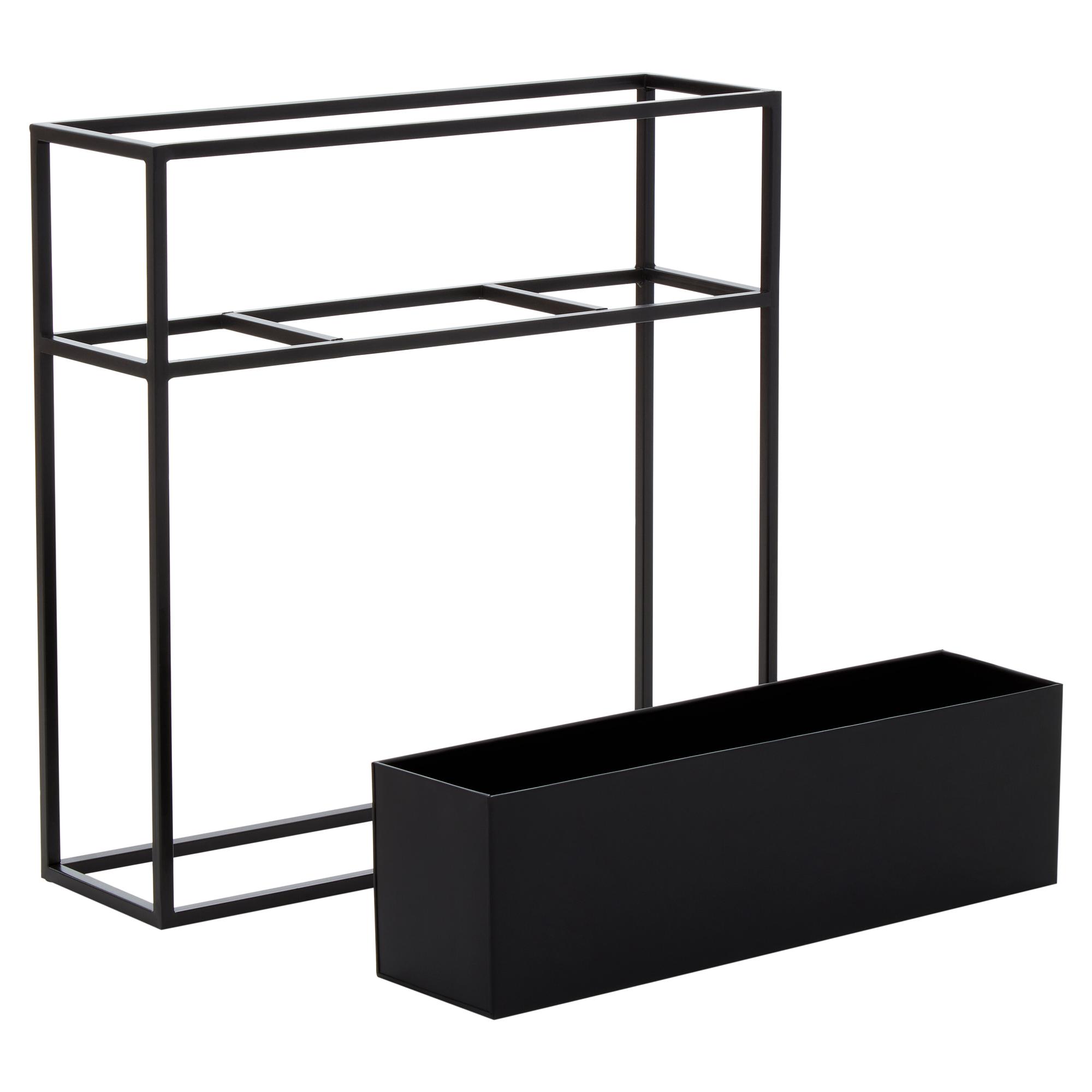 Asher Standpflanzenkasten Schwarz
 8