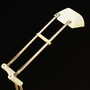Vintage floor lamp Metal Plastic White 1970s 3