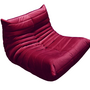 Togo Lounge Set 2 pz. velluto rosso Borgogna 4