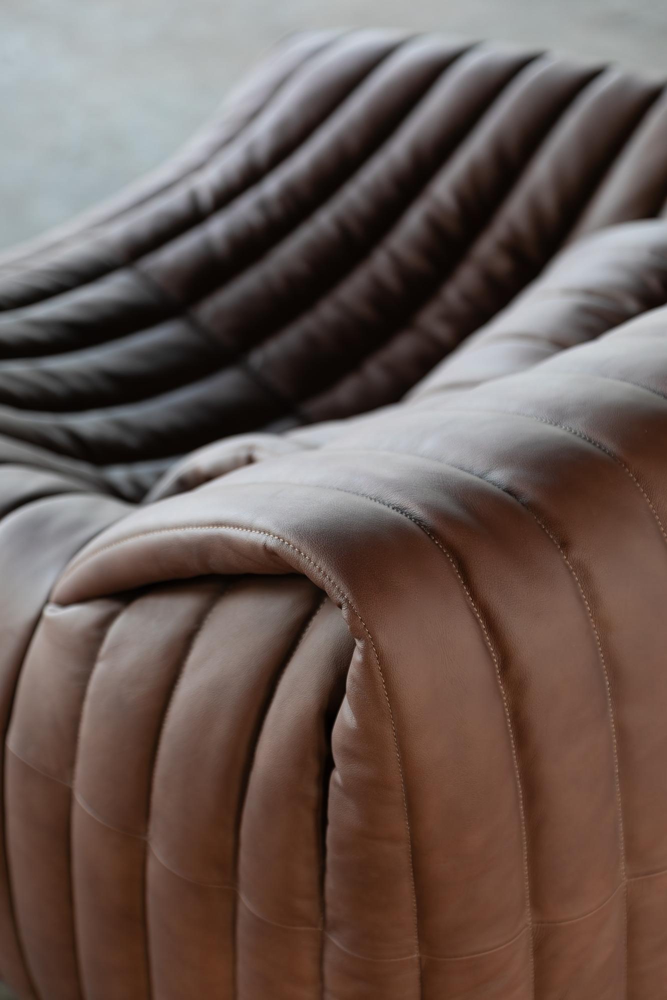 Togo Armchair Smooth Leather Folk Brown 7