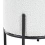 Upholstered stool Bumyra Bouclé White 3