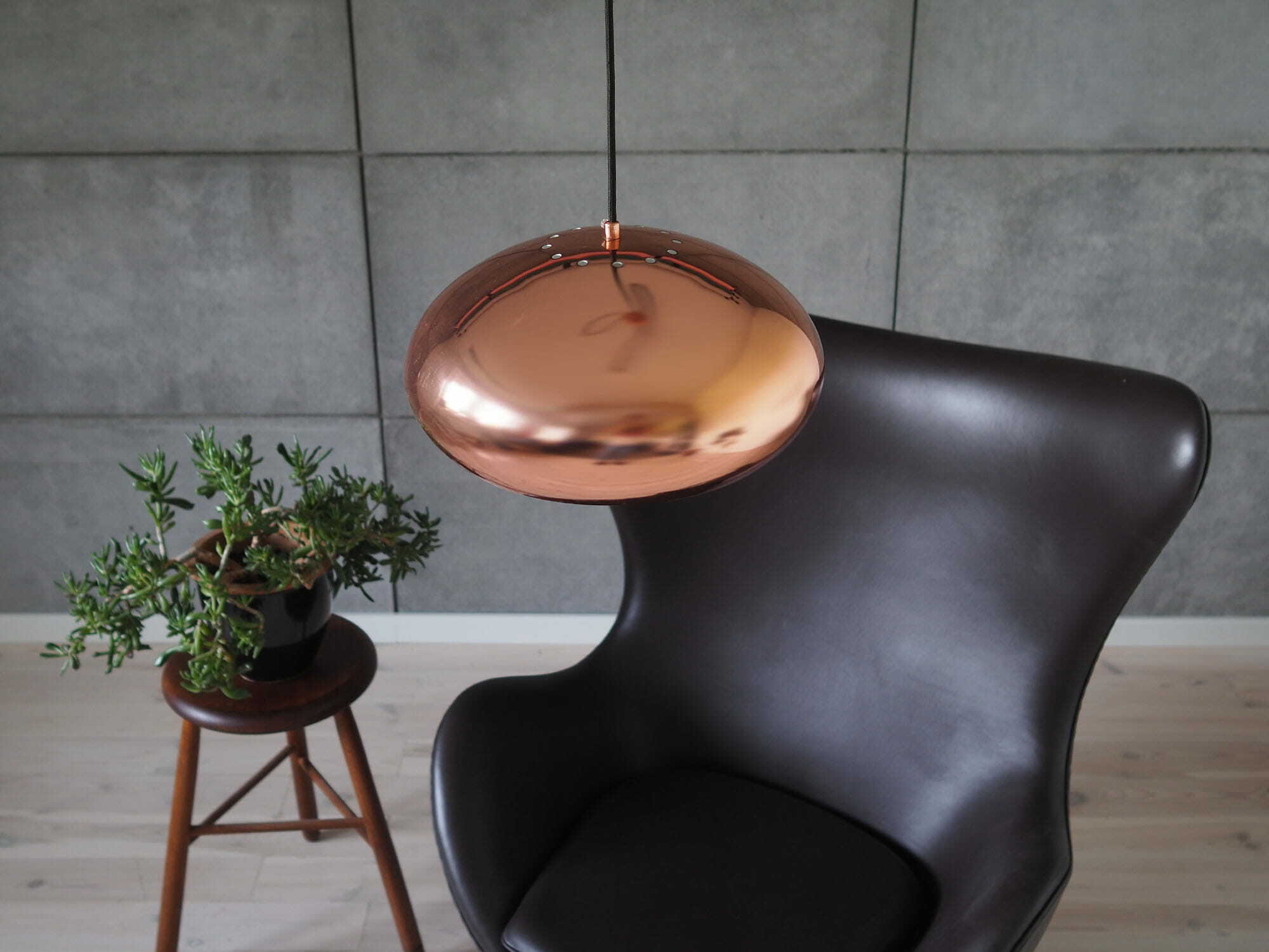 Vintage Pendant Lamp Metal Pink 1990s 2