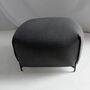 Mochi Pouf Textile Metal Anthracite 3