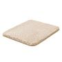 Bath mat Melange woven fabric Ivory 50 x 60 cm 1