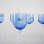 Gläser-Set Muranoglas Blau 1970er Jahre 5
